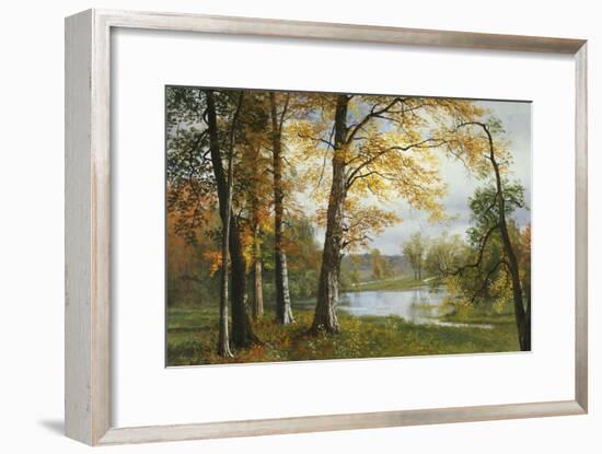 A Quiet Lake-Albert Bierstadt-Framed Giclee Print