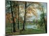A Quiet Pond-Albert Bierstadt-Mounted Art Print