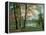 A Quiet Pond-Albert Bierstadt-Framed Stretched Canvas