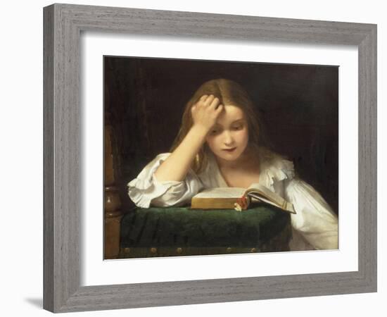 A Quiet Read, 1863-William Dobson-Framed Giclee Print