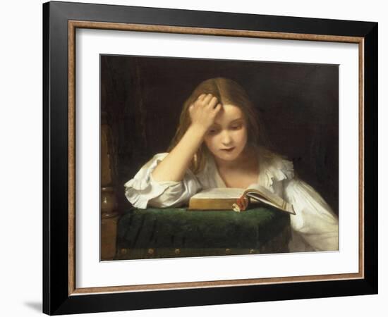 A Quiet Read, 1863-William Dobson-Framed Giclee Print