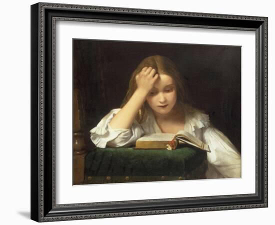 A Quiet Read, 1863-William Dobson-Framed Giclee Print