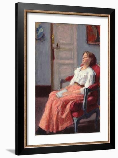 A Quiet Read, C. 1912 (Oil on Board)-Roderic O'Conor-Framed Giclee Print