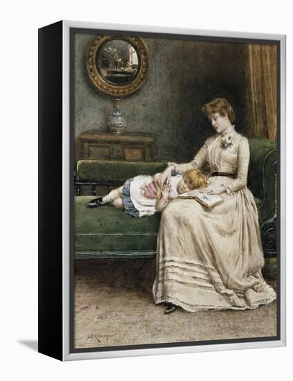 A Quiet Read-George Goodwin Kilburne-Framed Premier Image Canvas