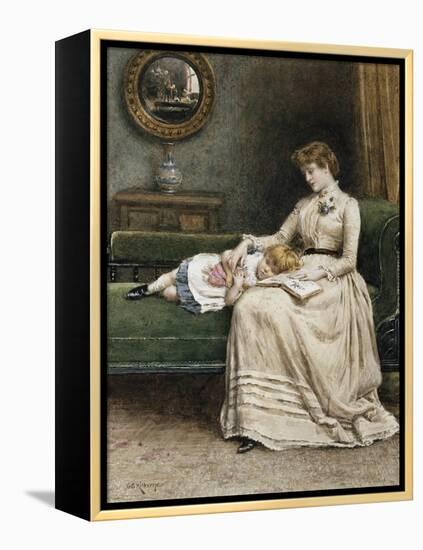 A Quiet Read-George Goodwin Kilburne-Framed Premier Image Canvas