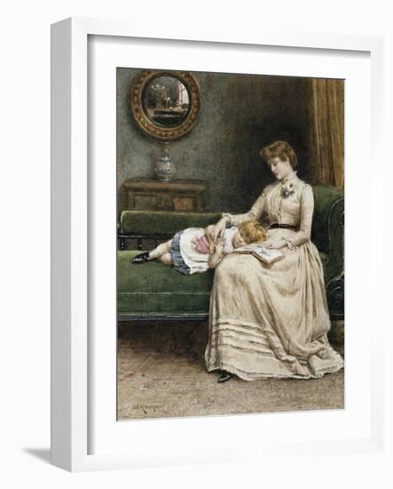 A Quiet Read-George Goodwin Kilburne-Framed Giclee Print