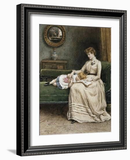 A Quiet Read-George Goodwin Kilburne-Framed Giclee Print