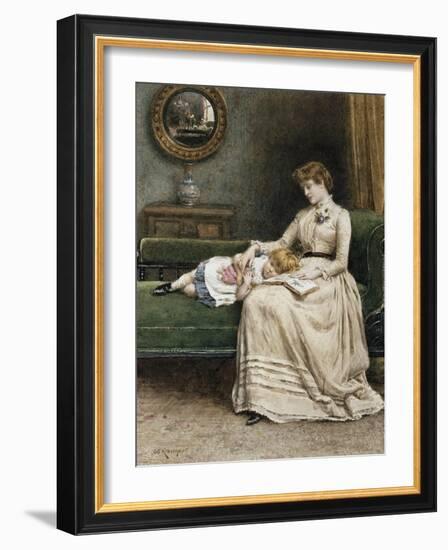A Quiet Read-George Goodwin Kilburne-Framed Giclee Print