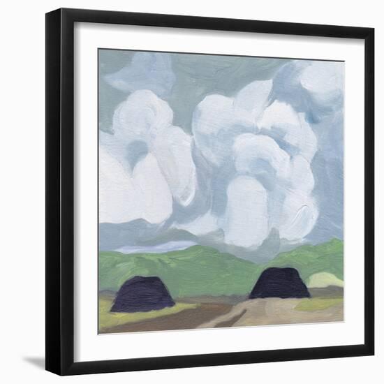 A Quiet Village II-Melissa Wang-Framed Art Print