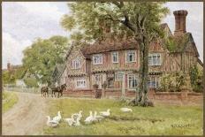 Farmhouse at Brent Eleigh Suffolk-A.r. Quinton-Art Print