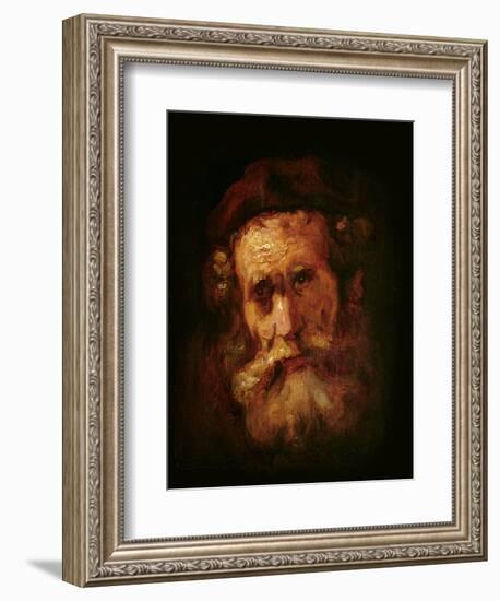 A Rabbi-Rembrandt van Rijn-Framed Giclee Print