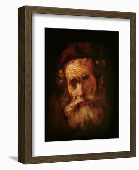 A Rabbi-Rembrandt van Rijn-Framed Giclee Print