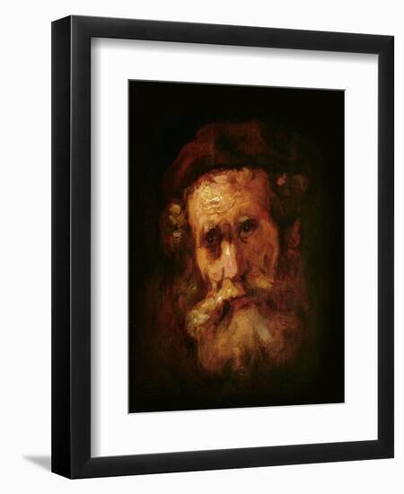 A Rabbi-Rembrandt van Rijn-Framed Giclee Print