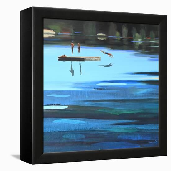 A Rabbit Lake Summer, 2023 (Oil on Canvas)-Elizabeth Lennie-Framed Premier Image Canvas