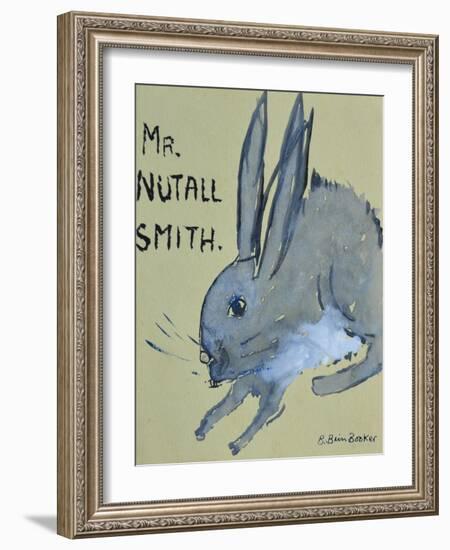 A Rabbit named Mr Nutall Smith-Brenda Brin Booker-Framed Giclee Print