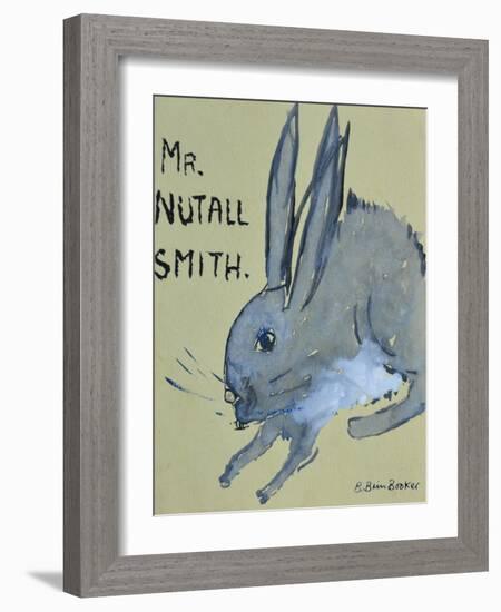 A Rabbit named Mr Nutall Smith-Brenda Brin Booker-Framed Giclee Print