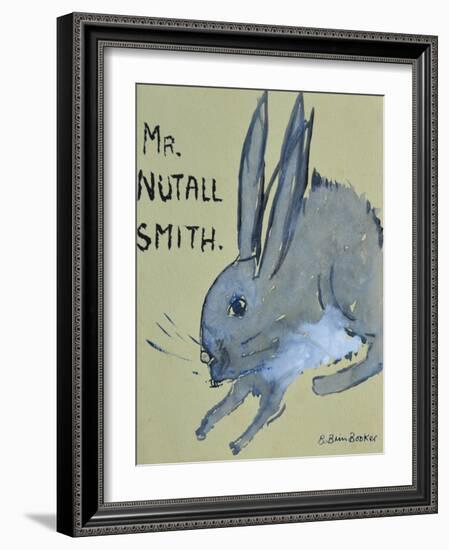 A Rabbit named Mr Nutall Smith-Brenda Brin Booker-Framed Giclee Print