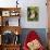 A Rabbit Sits in a Basket on a Blooming Meadow around Easter Time-null-Photo displayed on a wall