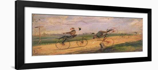 A Race Between Lallement Velocipedes, circa 1865-Samuel Henry Gordon Alken-Framed Giclee Print