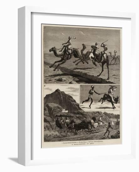 A Race-Meeting at Aden-John Charles Dollman-Framed Giclee Print