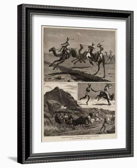 A Race-Meeting at Aden-John Charles Dollman-Framed Giclee Print