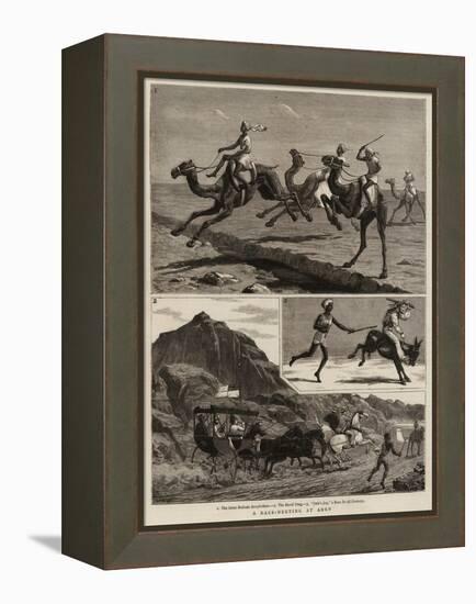 A Race-Meeting at Aden-John Charles Dollman-Framed Premier Image Canvas