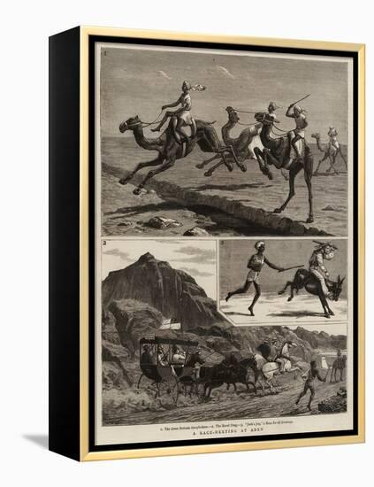 A Race-Meeting at Aden-John Charles Dollman-Framed Premier Image Canvas