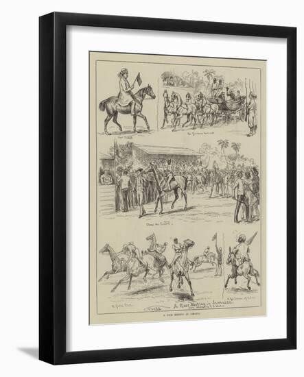 A Race Meeting in Jamaica-Frank Dadd-Framed Giclee Print