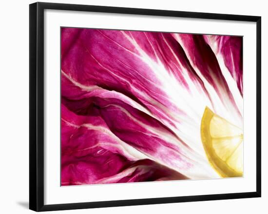 A Radicchio Leaf with a Slice of Lemon-Peter Rees-Framed Photographic Print