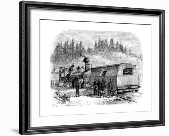 A Railroad Battery, American Civil War, 1861-1865-null-Framed Giclee Print