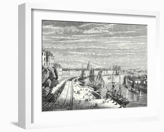 A Railway in Nantes-null-Framed Giclee Print