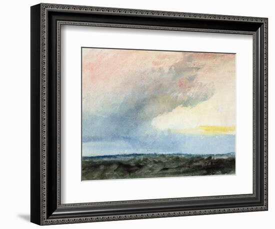 A Rainstorm at Sea-J. M. W. Turner-Framed Giclee Print