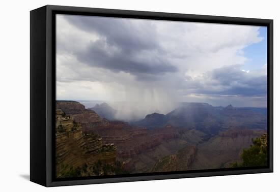 A Rainstorm in the Grand Canyon, Arizona-Mike Kirk-Framed Premier Image Canvas