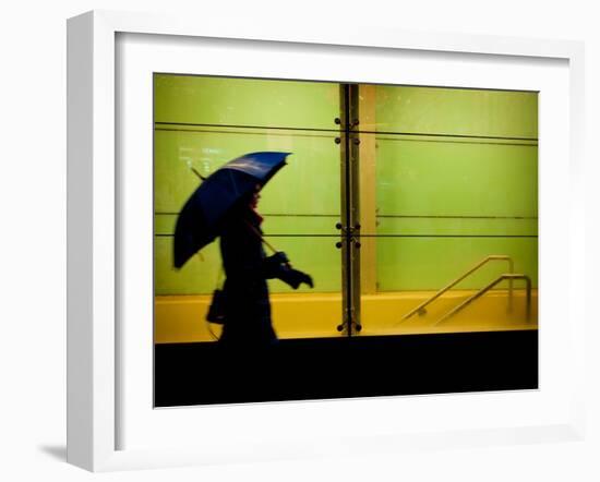 A Rainy Night in the City-Sharon Wish-Framed Photographic Print