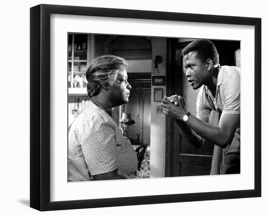 A Raisin In The Sun, Claudia McNeil, Sidney Poitier, 1961-null-Framed Photo