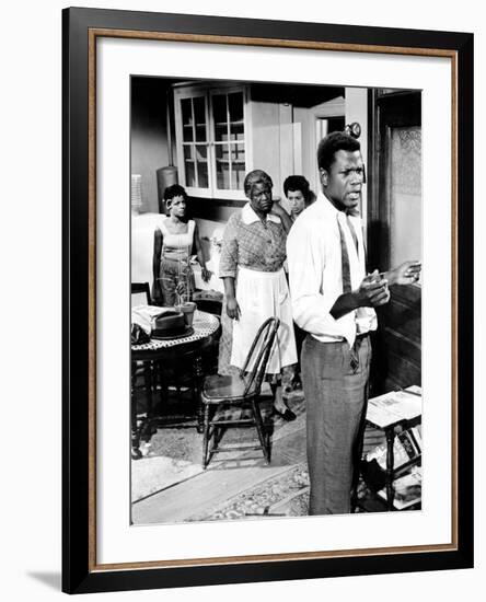 A Raisin In The Sun, Ruby Dee, Claudia McNeil, Diana Sands, Sidney Poitier, 1961-null-Framed Photo