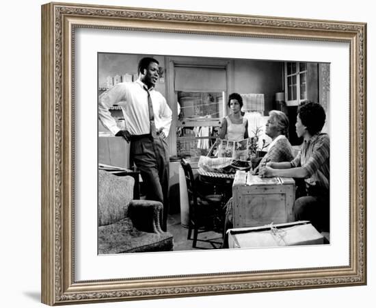 A Raisin In The Sun, Sidney Poitier, Ruby Dee, Claudia McNeil, Diana Sands, 1961-null-Framed Photo