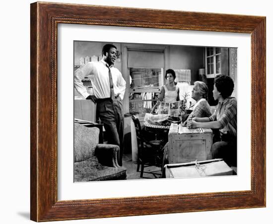 A Raisin In The Sun, Sidney Poitier, Ruby Dee, Claudia McNeil, Diana Sands, 1961-null-Framed Photo