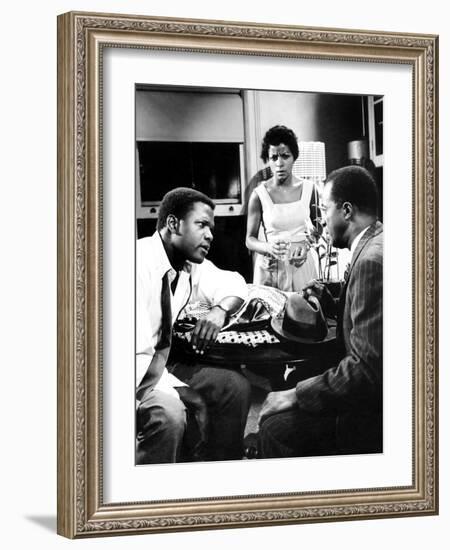 A Raisin In The Sun, Sidney Poitier, Ruby Dee, Louis Gossett Jr., 1961-null-Framed Photo