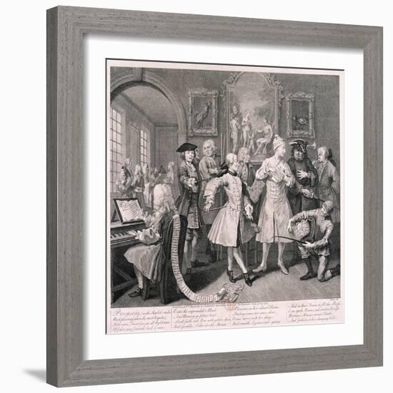 A Rake's Progress, 1735-William Hogarth-Framed Giclee Print