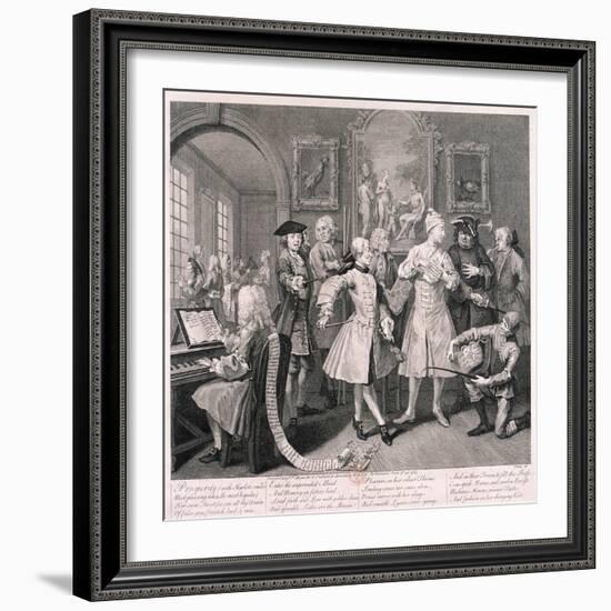 A Rake's Progress, 1735-William Hogarth-Framed Giclee Print