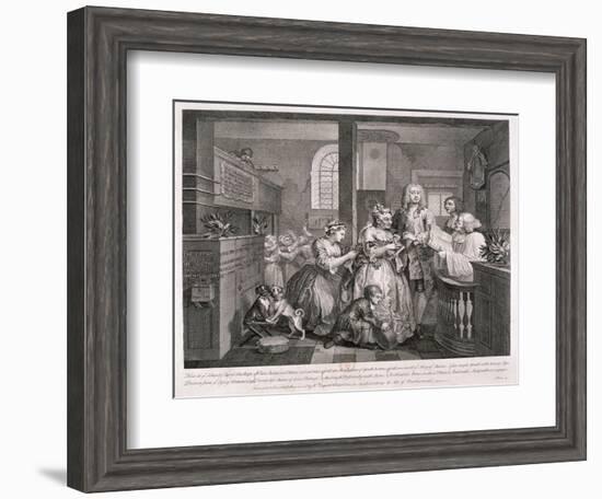 A Rake's Progress, 1735-William Hogarth-Framed Giclee Print