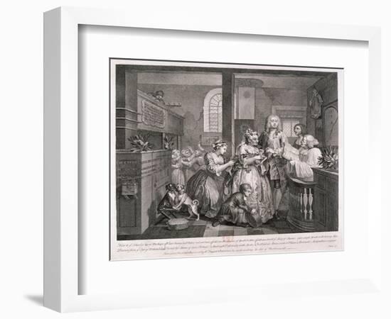 A Rake's Progress, 1735-William Hogarth-Framed Giclee Print