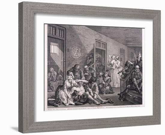 A Rake's Progress, 1763-William Hogarth-Framed Giclee Print