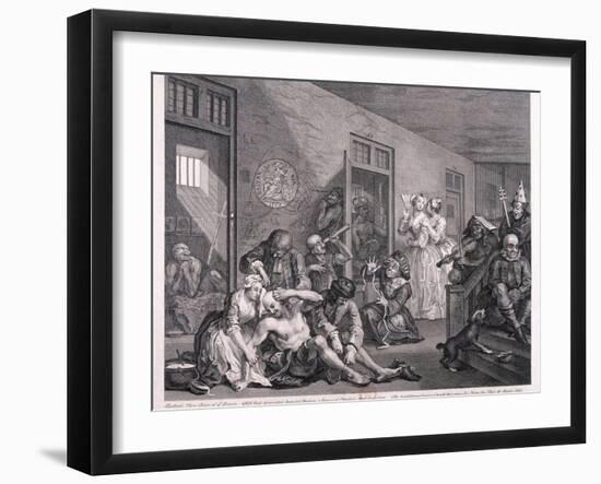 A Rake's Progress, 1763-William Hogarth-Framed Giclee Print