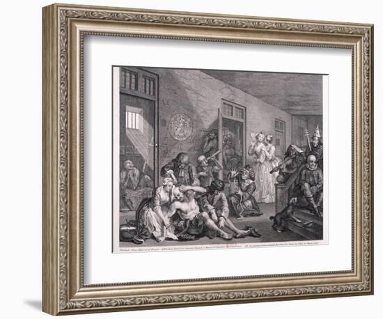 A Rake's Progress, 1763-William Hogarth-Framed Giclee Print