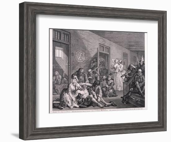 A Rake's Progress, 1763-William Hogarth-Framed Giclee Print