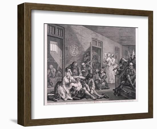 A Rake's Progress, 1763-William Hogarth-Framed Giclee Print