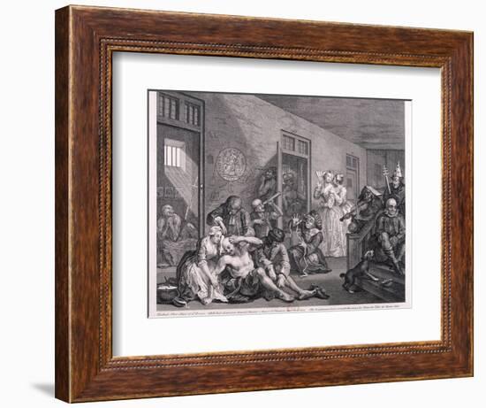 A Rake's Progress, 1763-William Hogarth-Framed Giclee Print