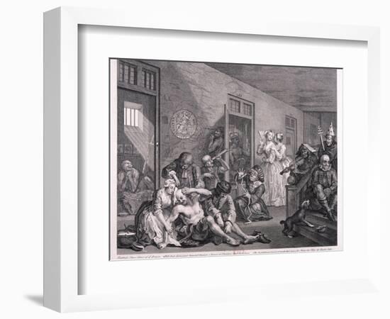 A Rake's Progress, 1763-William Hogarth-Framed Giclee Print